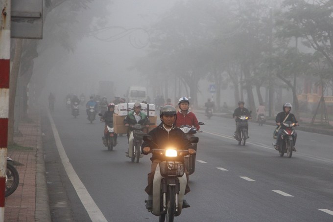 Huế chìm trong sương mù